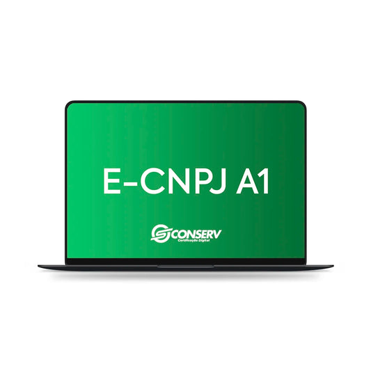 Certificado Digital e-CNPJ A1 p/ Computador - 12 meses