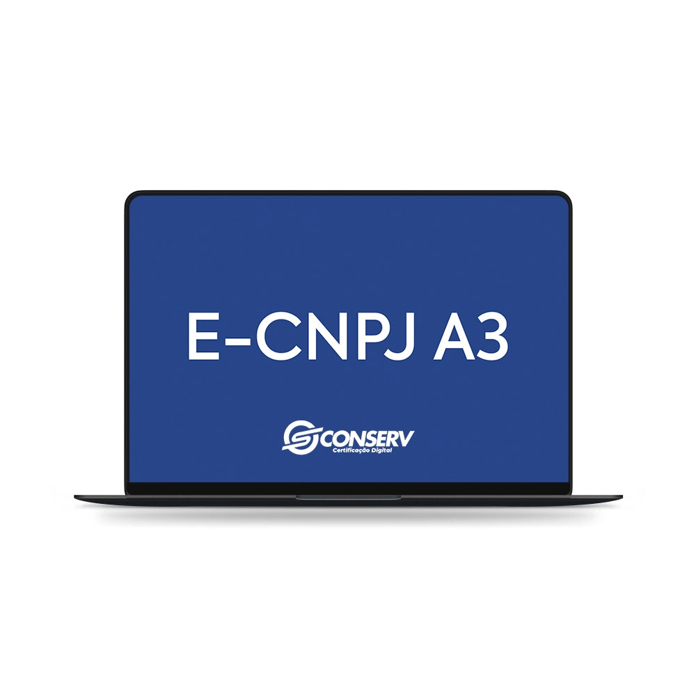 Certificado Digital e-CNPJ A3 (SEM MÍDIA)