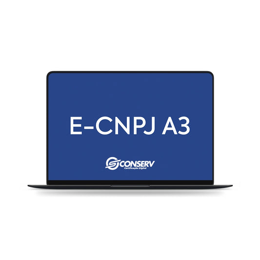 Certificado Digital e-CNPJ A3 (SEM MÍDIA)